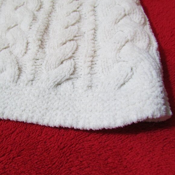 J. Jill Cable Knit Plush Sweater Cream - Picture 2 of 8
